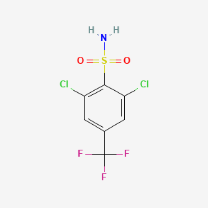 molecular formula C7H4Cl2F3NO2S B3336420 2,6-Dichloro-4-(trifluoromethyl)benzenesulfonamide CAS No. 259683-79-9