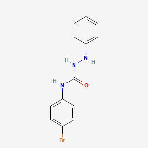 molecular formula C13H12BrN3O B3336440 Hydrazinecarboxamide, N-(4-bromophenyl)-2-phenyl- CAS No. 2646-27-7