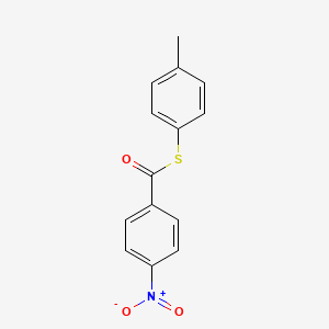 molecular formula C14H11NO3S B3336474 S-(p-Tolyl) p-nitrothiobenzoate CAS No. 28122-84-1