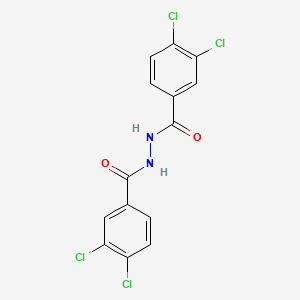 molecular formula C14H8Cl4N2O2 B3336485 3,4-Dichloro-n'-(3,4-dichlorobenzoyl)benzohydrazide CAS No. 28455-14-3