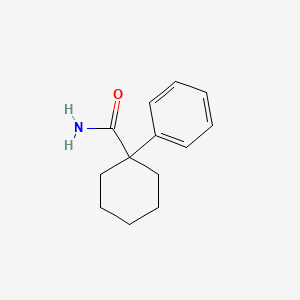 molecular formula C13H17NO B3336494 Cyclohexanecarboxamide, 1-phenyl- CAS No. 2890-60-0
