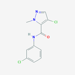 molecular formula C11H9Cl2N3O B333652 4-chloro-N-(3-chlorophenyl)-1-methyl-1H-pyrazole-5-carboxamide 