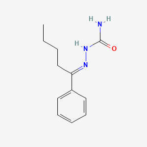 molecular formula C12H17N3O B3336544 Valerophenone semicarbazone CAS No. 3030-96-4