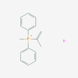 molecular formula C16H18IP B3336558 Methyldiphenyl(prop-1-en-2-yl)phosphonium iodide CAS No. 30670-21-4