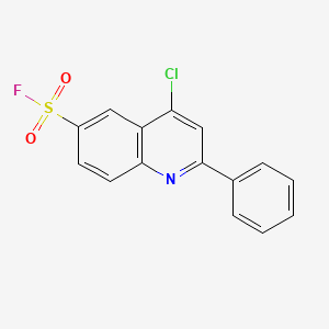 molecular formula C15H9ClFNO2S B3336567 4-Chloro-2-phenylquinoline-6-sulfonyl fluoride CAS No. 31241-25-5