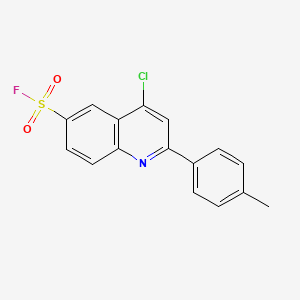 molecular formula C16H11ClFNO2S B3336569 4-Chloro-2-(4-methylphenyl)quinoline-6-sulfonyl fluoride CAS No. 31241-73-3