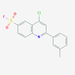 molecular formula C16H11ClFNO2S B3336573 4-Chloro-2-(3-methylphenyl)quinoline-6-sulfonyl fluoride CAS No. 31241-75-5