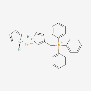 Cyclopenta-1,3-diene;cyclopenta-1,4-dien-1-ylmethyl(triphenyl)phosphanium;iron(2+)