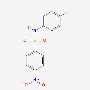 molecular formula C12H9IN2O4S B3336635 N-(4-iodophenyl)-4-nitrobenzenesulfonamide CAS No. 332025-19-1