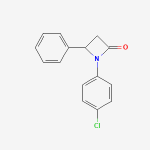 molecular formula C15H12ClNO B3336652 1-(4-Chlorophenyl)-4-phenyl-azetidin-2-one CAS No. 33912-39-9