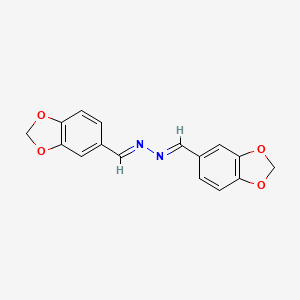 molecular formula C16H12N2O4 B3336663 N,N'-Bis(piperonylidene)hydrazine CAS No. 3510-50-7