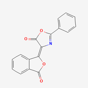 molecular formula C17H9NO4 B3336689 4-(3-Oxo-3H-isobenzofuran-1-ylidene)-2-phenyl-4H-oxazol-5-one CAS No. 35496-44-7