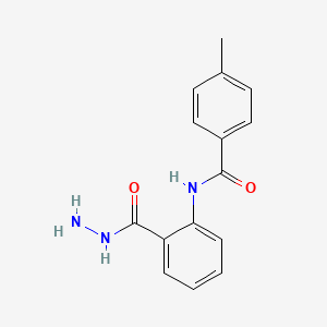 molecular formula C15H15N3O2 B3336703 N-[2-(hydrazinecarbonyl)phenyl]-4-methylbenzamide CAS No. 35709-65-0