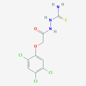 molecular formula C9H8Cl3N3O2S B3336709 [[2-(2,4,5-Trichlorophenoxy)acetyl]amino]thiourea CAS No. 35870-25-8
