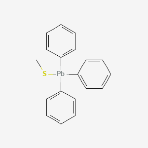 (Methylsulfanyl)(triphenyl)plumbane