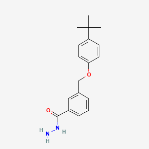 molecular formula C18H22N2O2 B3336739 3-[(4-Tert-butylphenoxy)methyl]benzohydrazide CAS No. 361465-00-1