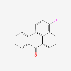 molecular formula C17H9IO B3336744 7H-Benz(de)anthracene-7-one, 3-iodo- CAS No. 36189-45-4