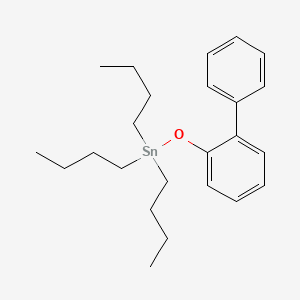 molecular formula C24H36OSn B3336753 (2-Biphenyloxy)tributyltin CAS No. 3644-37-9