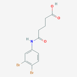 5-(3,4-Dibromoanilino)-5-oxopentanoic acid