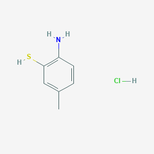 molecular formula C7H10ClNS B3336844 2-Amino-5-methylbenzenethiol hcl CAS No. 39484-01-0