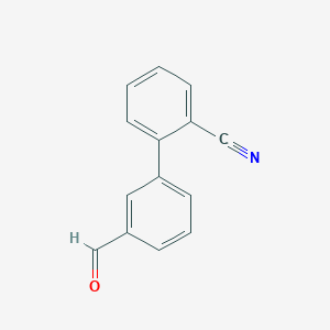 molecular formula C14H9NO B3336863 3'-Formyl-biphenyl-2-carbonitrile CAS No. 400744-71-0