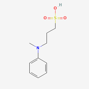 molecular formula C10H15NO3S B3336880 1-Propanesulfonic acid, 3-(methylphenylamino)- CAS No. 40567-66-6
