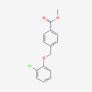 molecular formula C15H13ClO3 B3336881 Methyl 4-[(2-chlorophenoxy)methyl]benzoate CAS No. 406470-63-1