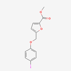 molecular formula C13H11IO4 B3336886 Methyl 5-[(4-iodophenoxy)methyl]furan-2-carboxylate CAS No. 406470-67-5