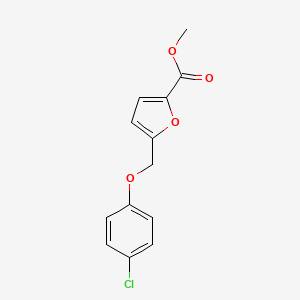 molecular formula C13H11ClO4 B3336889 Methyl 5-[(4-chlorophenoxy)methyl]-2-furoate CAS No. 406470-68-6