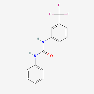 molecular formula C14H11F3N2O B3336911 1-Phenyl-3-[3-(trifluoromethyl)phenyl]urea CAS No. 4300-46-3
