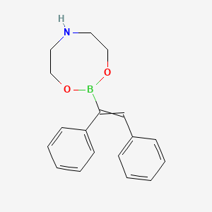 molecular formula C18H20BNO2 B3337029 2-(1,2-Diphenylethenyl)-1,3,6,2-dioxazaborocane CAS No. 608534-32-3