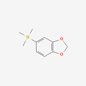 molecular formula C10H14O2Si B3337087 Silane, 1,3-benzodioxol-5-yltrimethyl- CAS No. 52287-50-0