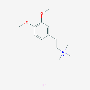 2-(3,4-Dimethoxyphenyl)-N,N,N-trimethylethan-1-aminium iodide