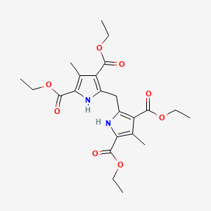 molecular formula C23H30N2O8 B3337151 2,2'-Methylenebis(diethyl 4-methyl-3,5-pyrroledicarboxylate) CAS No. 5431-96-9