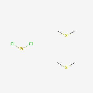 molecular formula C4H12Cl2PtS2 B3337173 Dichloroplatinum;methylsulfanylmethane CAS No. 55449-91-7