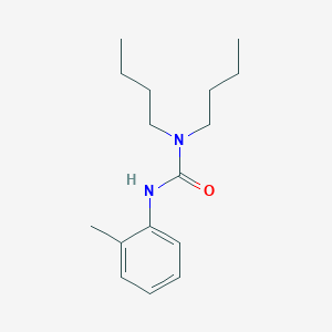 molecular formula C16H26N2O B3337188 1,1-Dibutyl-3-(o-tolyl)urea CAS No. 56124-72-2