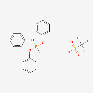 molecular formula C20H18F3O6PS B3337222 Methyltriphenoxyphosphonium trifluoromethanesulfonate CAS No. 58973-90-3