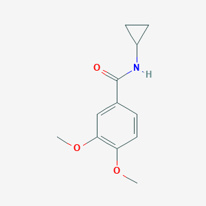 molecular formula C12H15NO3 B333723 N-cyclopropyl-3,4-dimethoxybenzamide 
