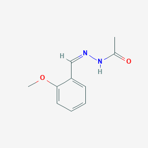 molecular formula C10H12N2O2 B3337230 N-[(Z)-(2-Methoxyphenyl)methylideneamino]acetamide CAS No. 59670-21-2