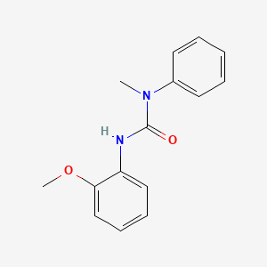 molecular formula C15H16N2O2 B3337245 N'-(2-Methoxyphenyl)-N-methyl-N-phenylurea CAS No. 59849-57-9