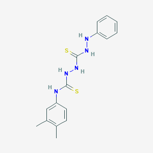 molecular formula C16H19N5S2 B3337297 1-Anilino-3-[(3,4-dimethylphenyl)carbamothioylamino]thiourea CAS No. 61295-73-6