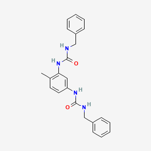 molecular formula C23H24N4O2 B3337306 1,1'-(4-Methyl-1,3-phenylene)bis(3-benzylurea) CAS No. 61843-92-3