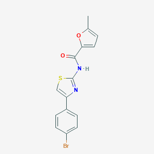 molecular formula C15H11BrN2O2S B333733 N-[4-(4-bromophenyl)-1,3-thiazol-2-yl]-5-methylfuran-2-carboxamide 