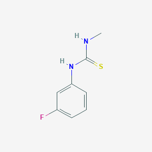 molecular formula C8H9FN2S B3337339 1-(3-Fluorophenyl)-3-methylthiourea CAS No. 62644-14-8