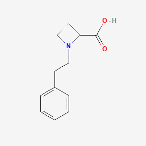 molecular formula C12H15NO2 B3337354 1-(2-Phenylethyl)azetidine-2-carboxylic acid CAS No. 62664-95-3