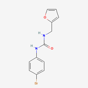 molecular formula C12H11BrN2O2 B3337369 1-(4-Bromophenyl)-3-(furan-2-ylmethyl)urea CAS No. 6297-91-2