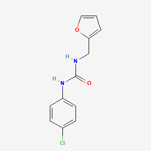 molecular formula C12H11ClN2O2 B3337376 1-(4-Chlorophenyl)-3-(2-furylmethyl)urea CAS No. 6298-28-8