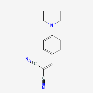 molecular formula C14H15N3 B3337425 [4-(Diethylamino)benzylidene]propanedinitrile CAS No. 63619-32-9