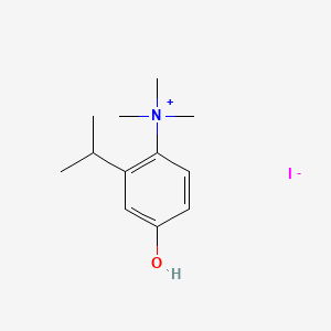 molecular formula C12H20INO B3337438 (4-hydroxy-2-propan-2-ylphenyl)-trimethylazanium;iodide CAS No. 63981-93-1