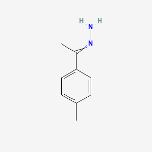 molecular formula C9H12N2 B3337439 Ethanone, 1-(4-methylphenyl)-, hydrazone CAS No. 64252-53-5